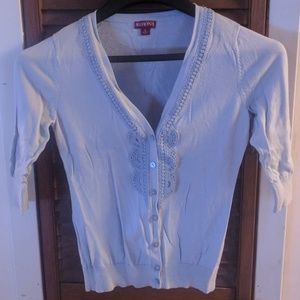 Ladies Merona 3/4 sleeve button up cardigan